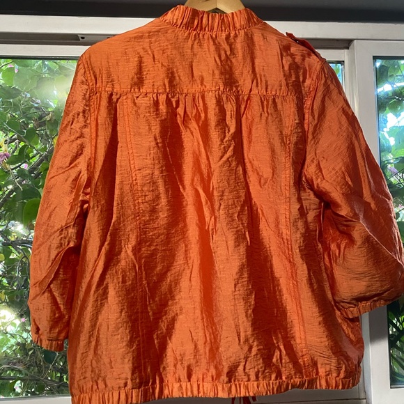 Apostrophe orange bomber jacket/windbreaker. - Picture 3 of 3